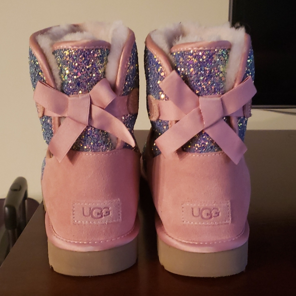 UGG Mimi Bailey Bow II Metallic Shimmer boots